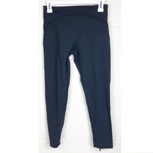 Equinox Athletic Leggings Yoga Pants Black Zip XS